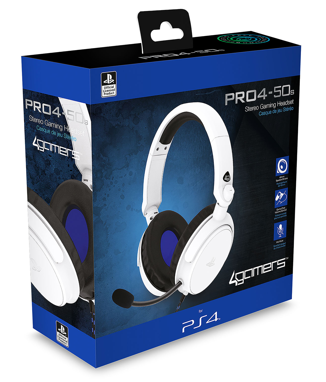 PRO4-50S PS4 Licensed Wired Stereo Gaming Headset White